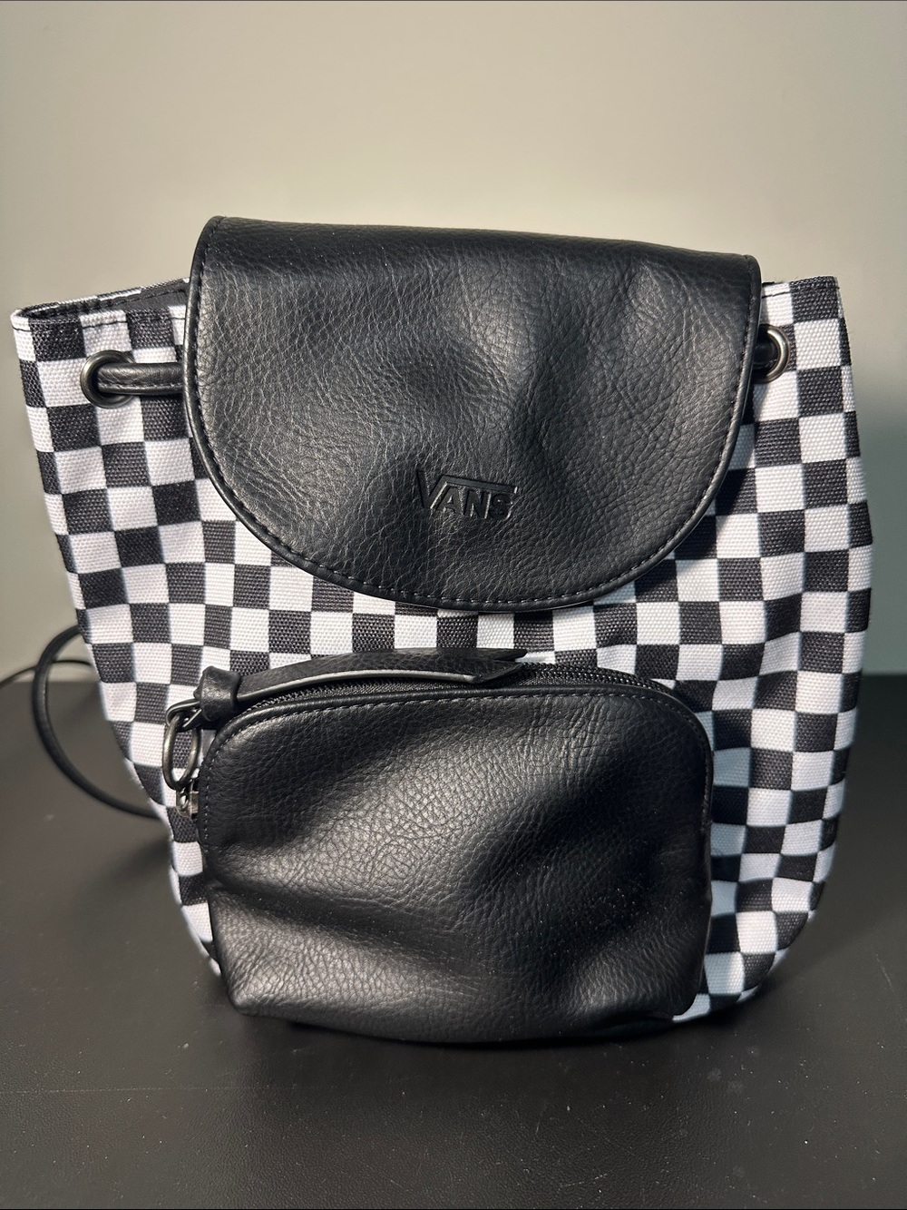 Vans Checkered Mini Cinch Backpack